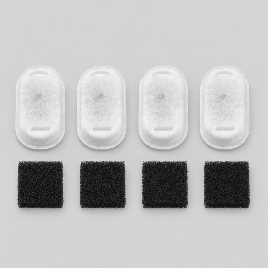 H2OKitty replacement filters, 4 cartridges and 4 pads