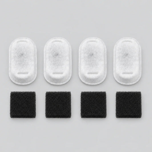 H2OKitty replacement filters, 4 cartridges and 4 pads